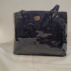 Coach Black Patent Leather HandBag